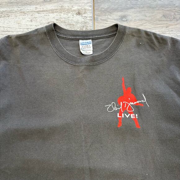 Vintage 2001 Gildan Gray Mens XL Crewneck Neil Diamond Concert Tour T-shirt Tee - Picture 2 of 10